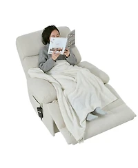 Streamdale Electric Oversized Recliner Chair for Seniors and Elderly (Light Gray)