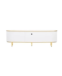 Streamdale Tv Stand - 80 Inch, 4 Drawers, Cabinet, Metal Legs