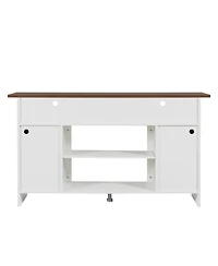 Streamdale Modern Tv Stand with Fireplace Media Console, Storage Unit, Entertainment Center