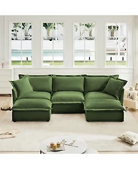 Streamdale U-Shaped Sectional with French Edges, Cloud-Like Comfort Sofa