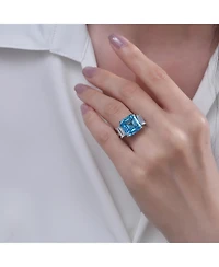 [Discontinued] Anna Zuckerman Ocean Drive 8 Carat Asscher Cut Ring