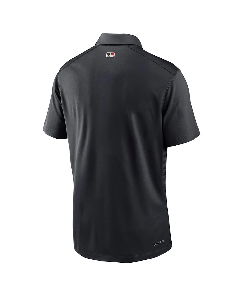 Nike Men's Black Texas Rangers Authentic Collection City Connect Victory Performance Polo Shirt