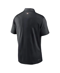 Nike Men's Black Texas Rangers Authentic Collection City Connect Victory Performance Polo Shirt