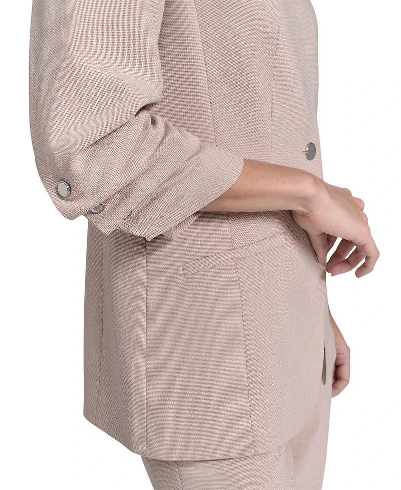 Calvin Klein Women's Textured One-Button Jacket