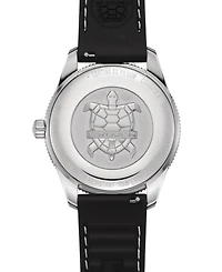 Certina Men's Swiss Ds Heritage Black Rubber Strap Watch 41mm