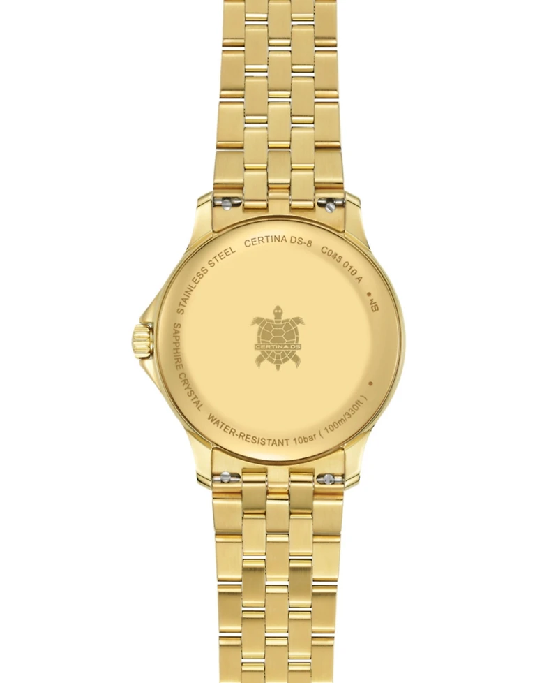 Certina Women's Swiss Ds-8 Gold-Tone Stainless Steel Bracelet Watch 31mm