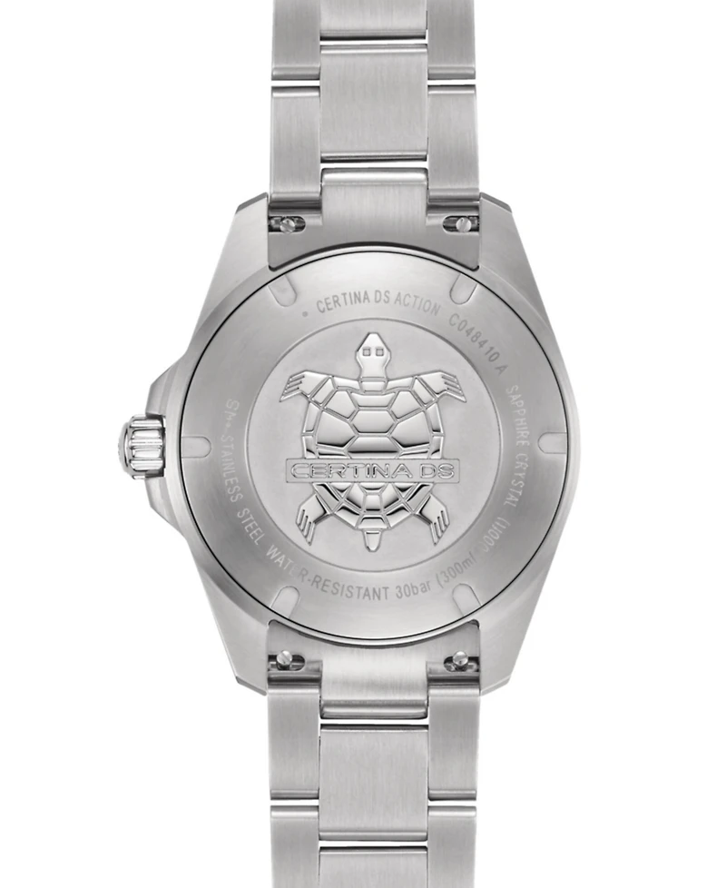 Certina Men's Swiss Ds Action Stainless Steel Bracelet Watch 40mm