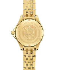Certina Women's Swiss Ds Action Diamond Accent Gold-Tone Stainless Steel Bracelet Watch 34mm