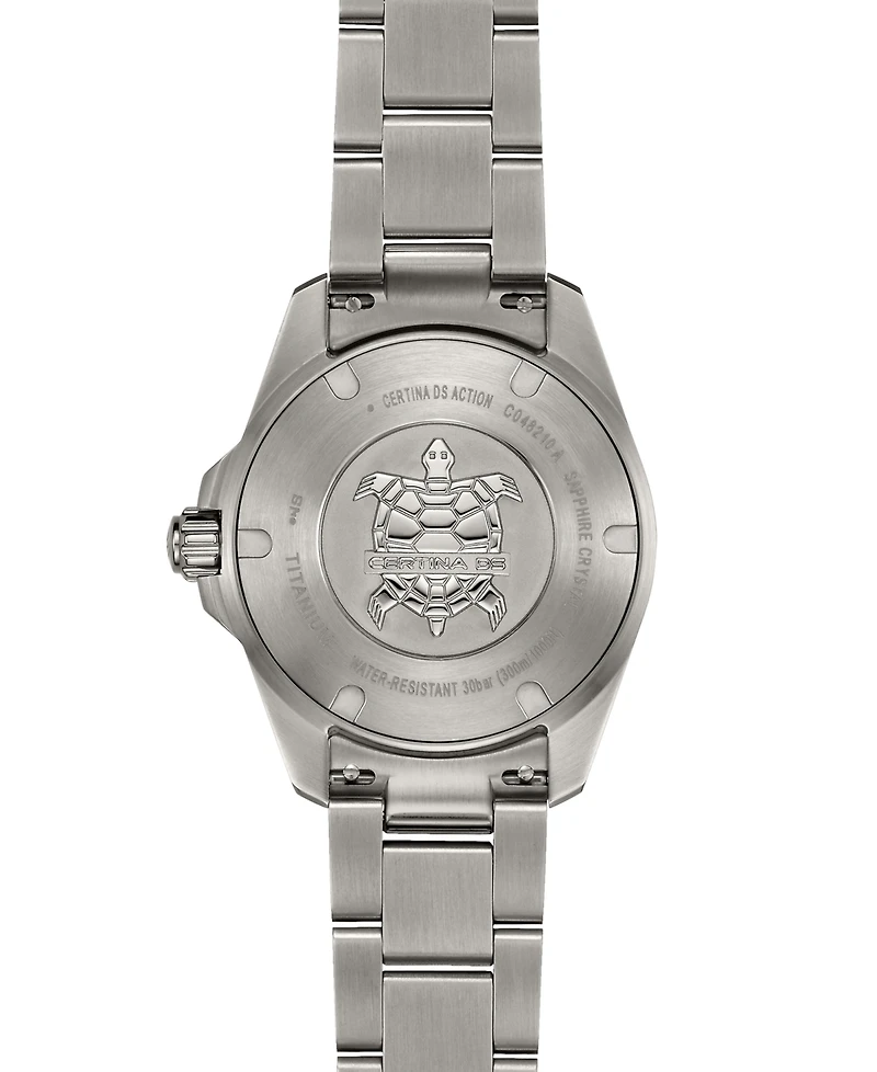 Certina Women's Swiss Ds Action Silver-Tone Titanium Bracelet Watch 35mm