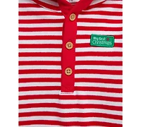 Little Me Baby Boys Cotton Santa Bodysuit & Pants, 2 Piece Set