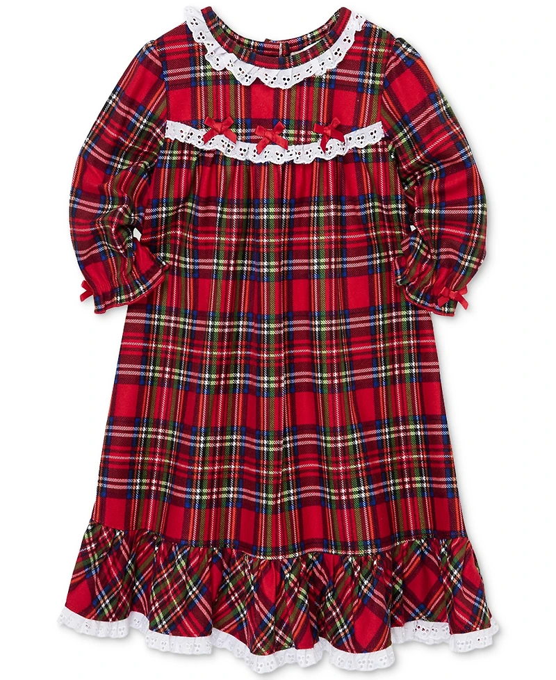 Little Me Baby Girls Plaid Nightgown