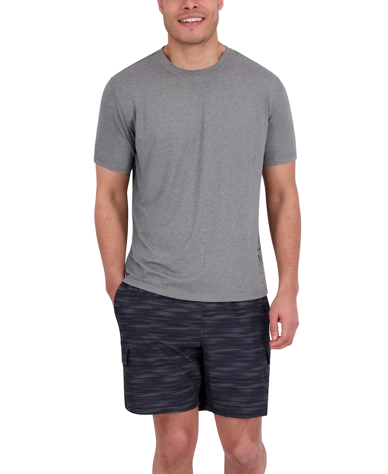 Spyder Men's Short Sleeve Drop Needle Crewneck Swim Shirt