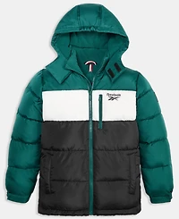 Reebok Big Boys Color Blocked Promo Long Sleeve Puffer Jacket