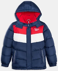 Reebok Big Boys Color Blocked Promo Long Sleeve Puffer Jacket