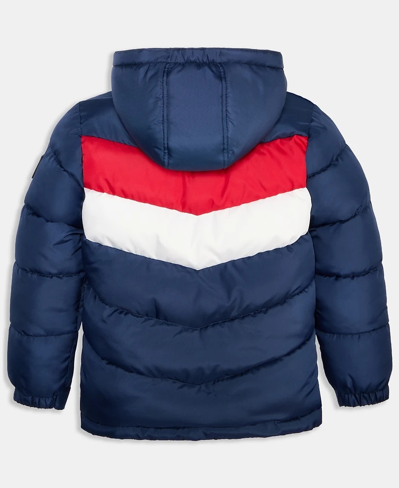 Reebok Big Boys Color Blocked Promo Long Sleeve Puffer Jacket