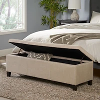 Streamdale Contemporary Storage Ottoman with Upholstered Comfort