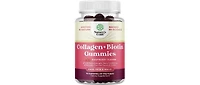 Collagen + Biotin Gummies | Extra Strength Biotin Collagen Supplement | for Hair, Skin, & Nails for Women | Raspberry Flavor | 90ct