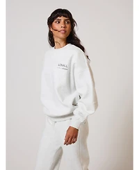 Lovall Women's All Szn Organic Oversized Sweatshirt Three