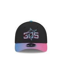 New Era Men's Black Miami Marlins 2025 City Connect 9FORTY M-Crown Adjustable Hat