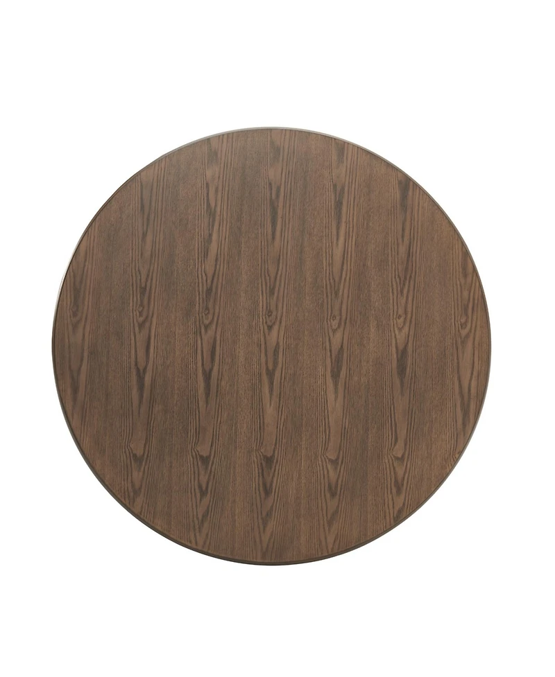 Streamdale 42" Round Retro Dining Table with Solid Wood Legs