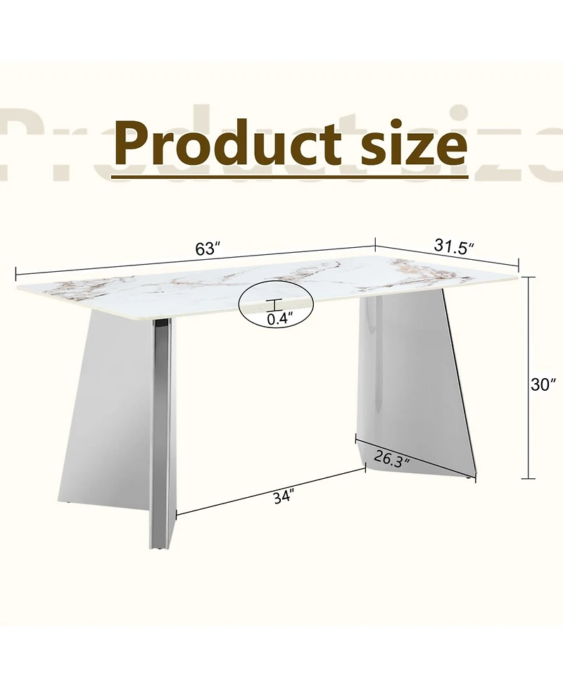 Streamdale Luxurious Jade Slab Dining Table with Butterfly Legs