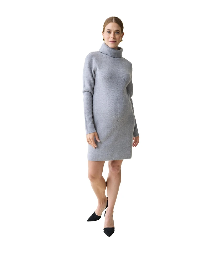 Ingrid + Isabel Maternity Turtle Neck Sweater Dress
