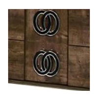 Wood Nightstand with Storage – Functional Bedroom Side Table in Natural Wood Finish