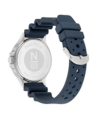 Nautica Men's Analog Blue Polyurethane Watch, 43mm