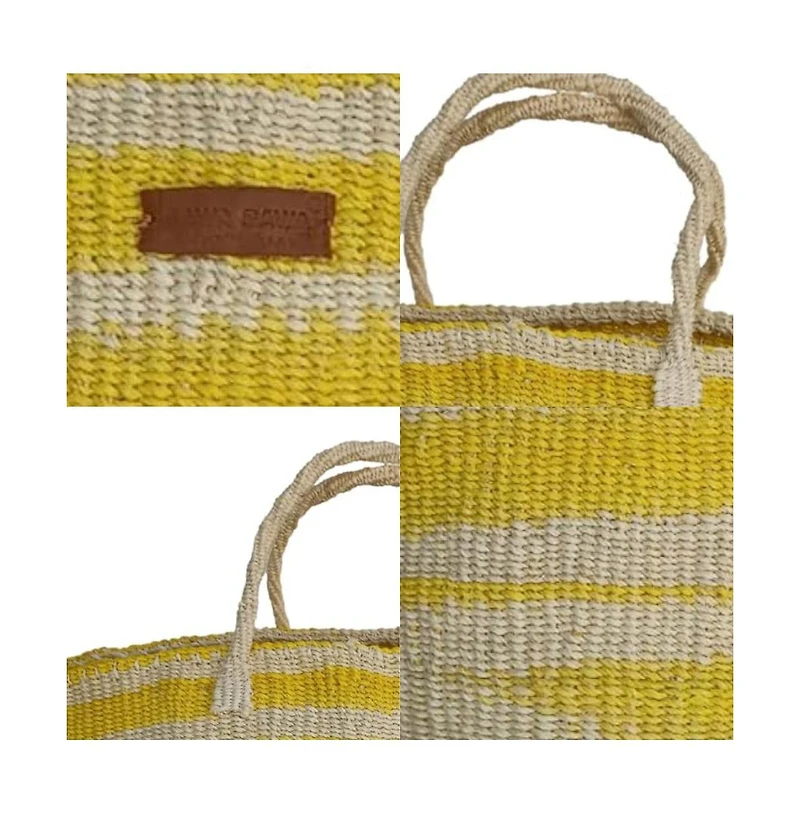 Warmth Handmade Sisal Beach Basket Tote Bag
