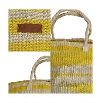 Warmth Handmade Sisal Beach Basket Tote Bag