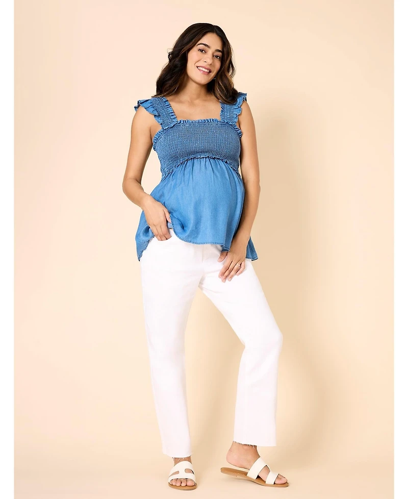 Women's Secret Fit Over the Belly Slim Straight Leg Jeans - Motherhood Maternity