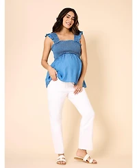 Women's Secret Fit Over the Belly Slim Straight Leg Jeans - Motherhood Maternity