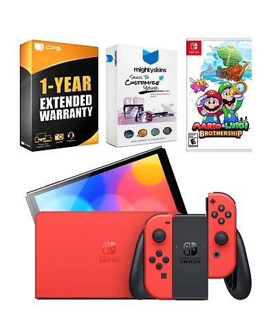 Nintendo Switch Oled Mario Red Edition with Mario & Luigi: Brothership