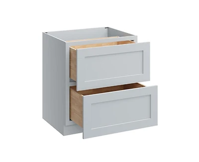 Casainc W30" X H34.5" D24" Kitchen Cabinet Floor Base With 2 Drawers