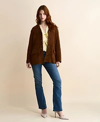 Furniq Uk Women's Suede Jacket, Created for Macy's
