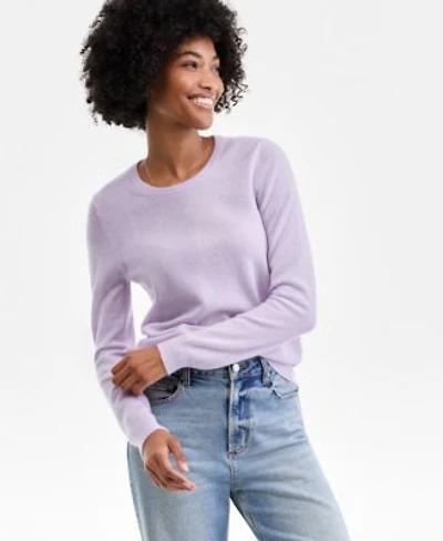 Charter Club Womens Long Sleeve 100 Cashmere Crewneck Sweater Pxs Xxl Macys Exclusive