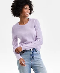 Charter Club Womens Long Sleeve 100 Cashmere Crewneck Sweater Pxs Xxl Macys Exclusive