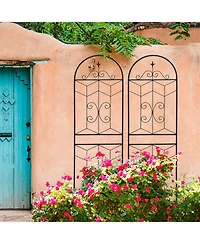 Streamdale 2 Pack 71" Metal Garden Trellis