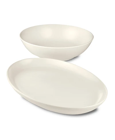 Euro Ceramica Essential Serving Set, 2 Pieces