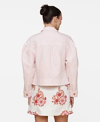 Avec Les Filles Women's Curved-Hem Shacket