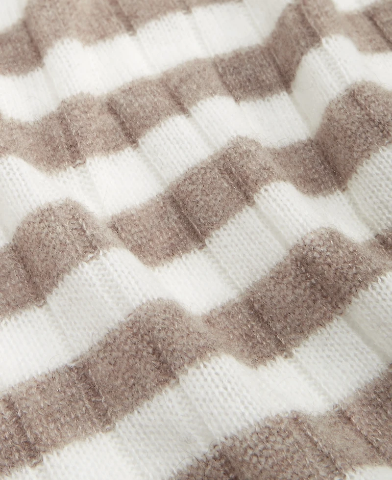 Charter Club Women's 100% Cashmere Striped Scarf, Exclusively at Macy's