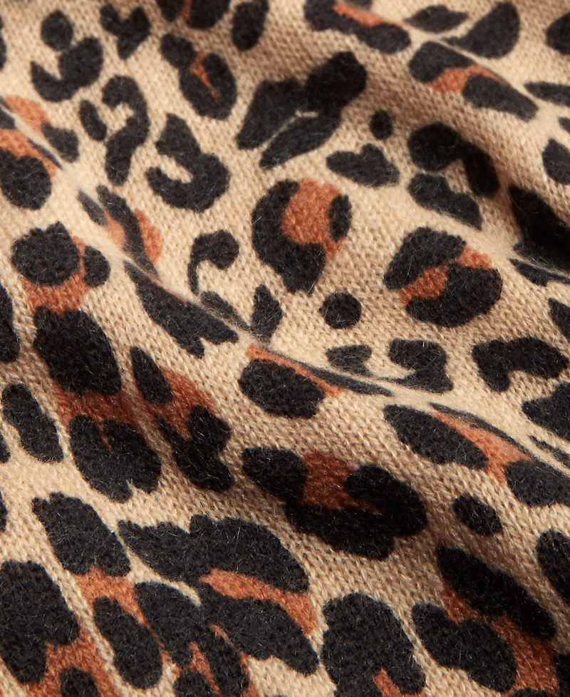 Charter Club Women's 100% Cashmere Animal-Print Scarf, Exclusively at Macy's