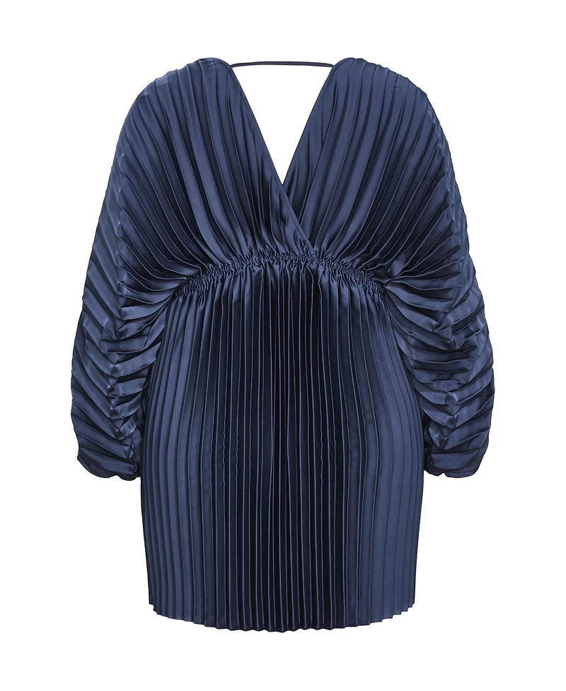 City Chic Plus Chloe Pleat Dress