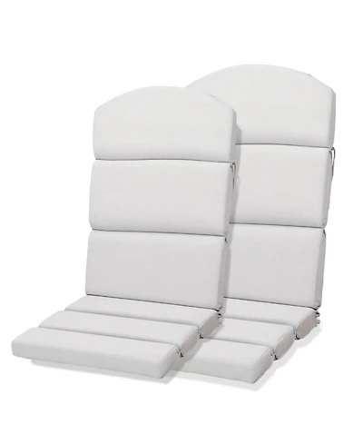Aoodor Patio Chair Cushions for Adirondack Chairs, High-Back Design, 52"x20"x2.5" Olefin Fabric Slipcovers with Ties, Outdoor Furni