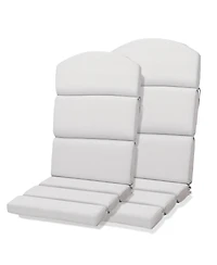 Aoodor Patio Chair Cushions for Adirondack Chairs, High-Back Design, 52"x20"x2.5" Olefin Fabric Slipcovers with Ties, Outdoor Furni