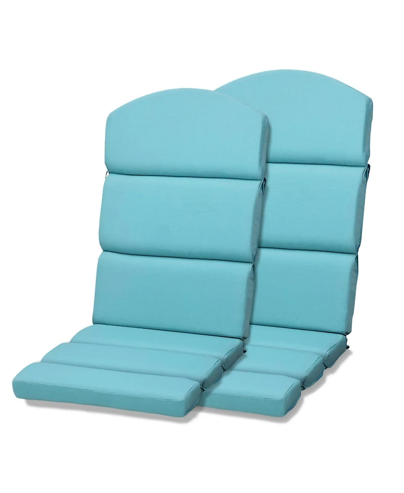 Aoodor Patio Chair Cushions for Adirondack Chairs, High-Back Design, 52"x20"x2.5" Olefin Fabric Slipcovers with Ties, Outdoor Furni