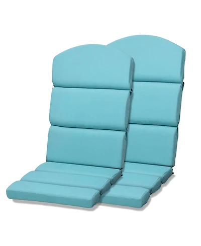 Aoodor Patio Chair Cushions for Adirondack Chairs, High-Back Design, 52"x20"x2.5" Olefin Fabric Slipcovers with Ties, Outdoor Furni