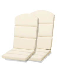 Aoodor Patio Chair Cushions for Adirondack Chairs, High-Back Design, 52"x20"x2.5" Olefin Fabric Slipcovers with Ties, Outdoor Furni