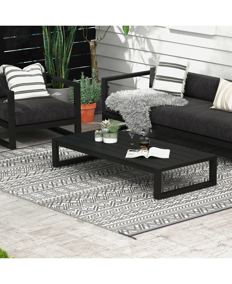 Reversible Outdoor Rug: Waterproof Plastic Straw Carpet for Outdoor and Rv Use