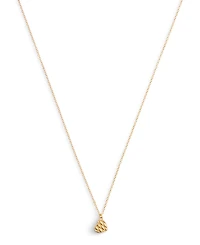 Coach Signature Quilted Heart Pendant Necklace